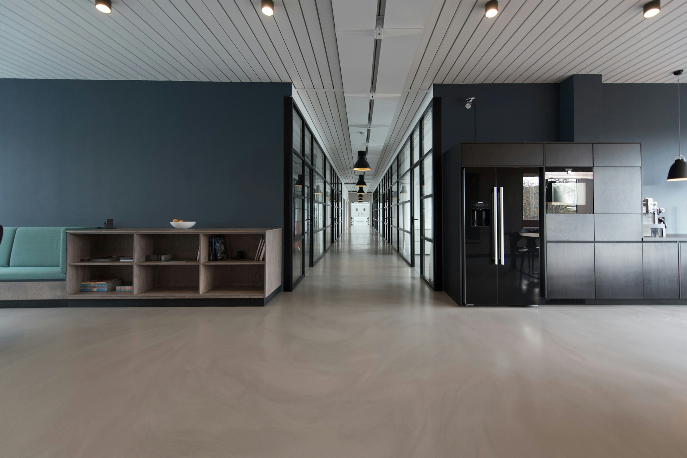 Glass office exterior